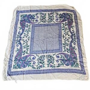 Vintage Vera Neumann Paisley Floral Silk Scarf